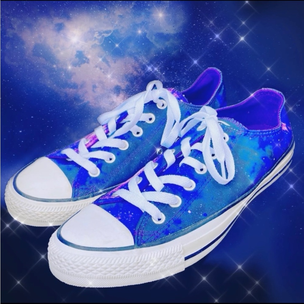 CONVERSE ALL STAR PURPLE CELESTIAL LOW TOP SNEAKERS - 9 - NIB ! ππβ¨ - Picture 1 of 9